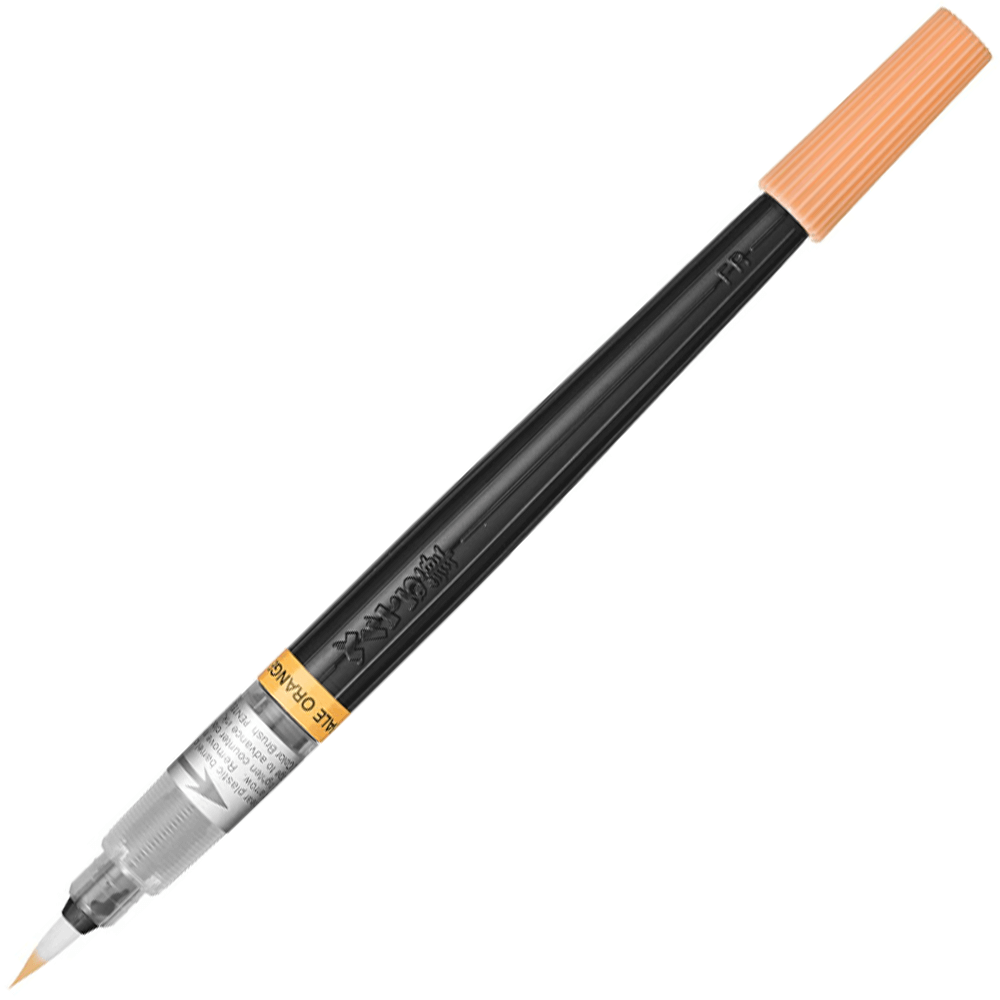 Caneta Pincel Aquarela Color Brush Pentel Pale Orange 116